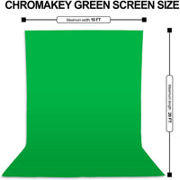 EMART Four Sizes Muslin Cloth Background, Photography Green Screen Backdrop with 4 Clamps - EMART INTERNATIONAL, INC (Official Website)