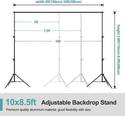 【Air Cushioned】Heavy Duty Backdrop Stand