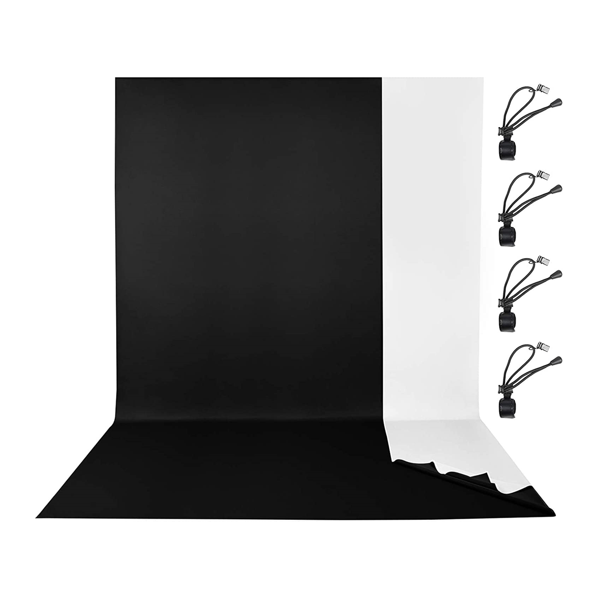EMART 2-in-1 Photo Backdrop, Wrinkle-Free Polyester-Cotton Background, 6 x 9 ft