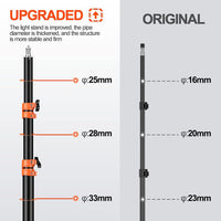 7ft/2.1m Air Cushioned Heavy Duty Light Stand, Photography Tripod- 2 Pack - EMART INTERNATIONAL, INC (Official Website)