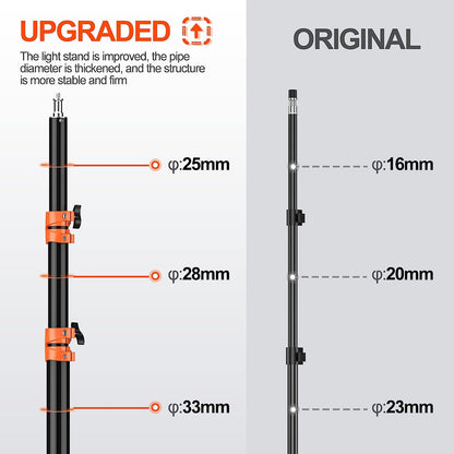 7ft/2.1m Air Cushioned Heavy Duty Light Stand, Photography Tripod- 2 Pack - EMART INTERNATIONAL, INC (Official Website)