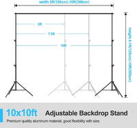【Air Cushioned】Heavy Duty Backdrop Stand