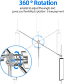 50 inch Extension Grip Boom Arm with 2 Pieces Swivel Grip Heads - EMART INTERNATIONAL, INC (Official Website)