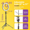 10” Selfie Ring Light with Tripod for Live Stream/ Makeup/ YouTube/ TikTok - EMART INTERNATIONAL, INC (Official Website)