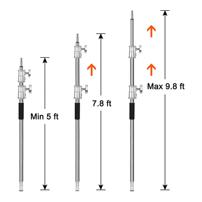 EMART 10ft/300cm Adjustable Heavy Duty Photography C Stand with 4.2ft/128cm Boom Arm - EMART INTERNATIONAL, INC (Official Website)