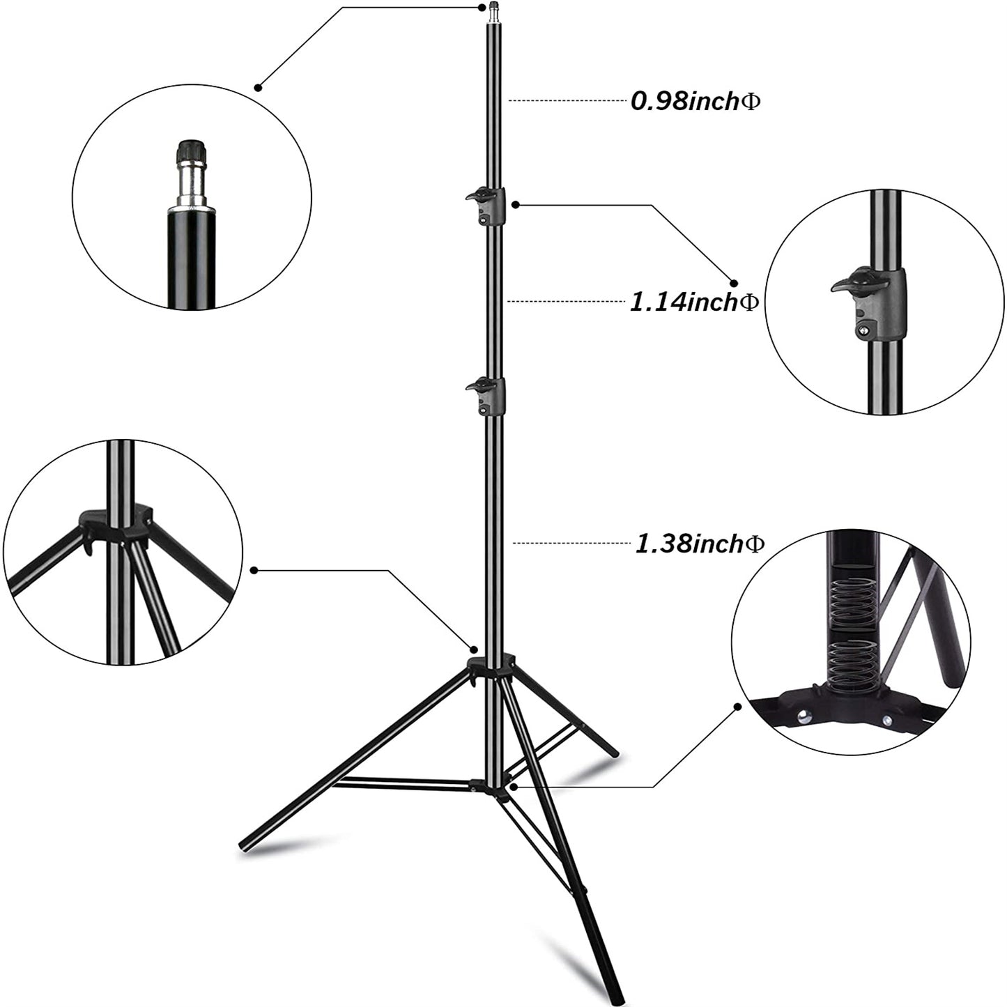 EMART 20x10ft Photo Video Studio Adjustable Heavy Duty Photography Backdrop Stand, Background Support System Kit - EMART INTERNATIONAL, INC (Official Website)