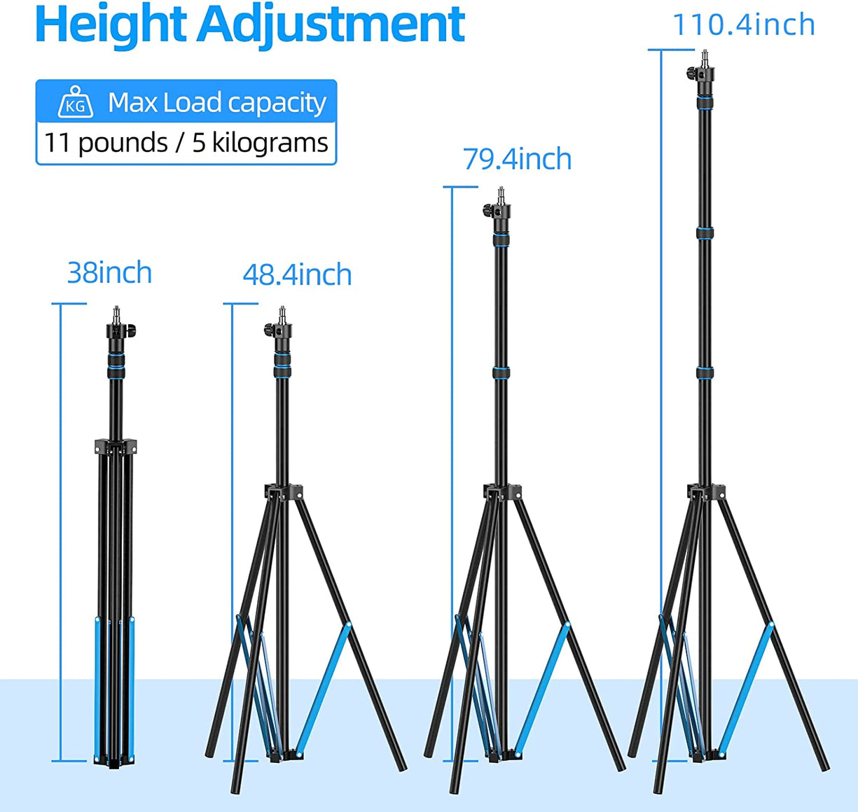 [New Version] 9ft/2.7m Light Stand with Antirust Coat
