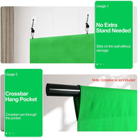 EMART 8.5x9.5ft Black/White/Green Photo Backdrop Curtain, Black Background Back Drop Cloth for Pictures Photography - EMART INTERNATIONAL, INC (Official Website)