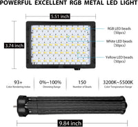 Ideas Illuminated EMART 5500K RGB LED Photography Lighting ,Photo Video Studio Light with Flexible Tripod - EMART INTERNATIONAL, INC (Official Website)