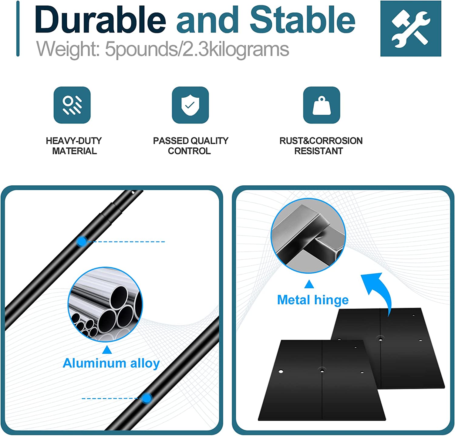 Heavy Duty Backdrop Stand, 7x10 ft Adjustable Background Support System Kit with Steel Base - EMART INTERNATIONAL, INC (Official Website)
