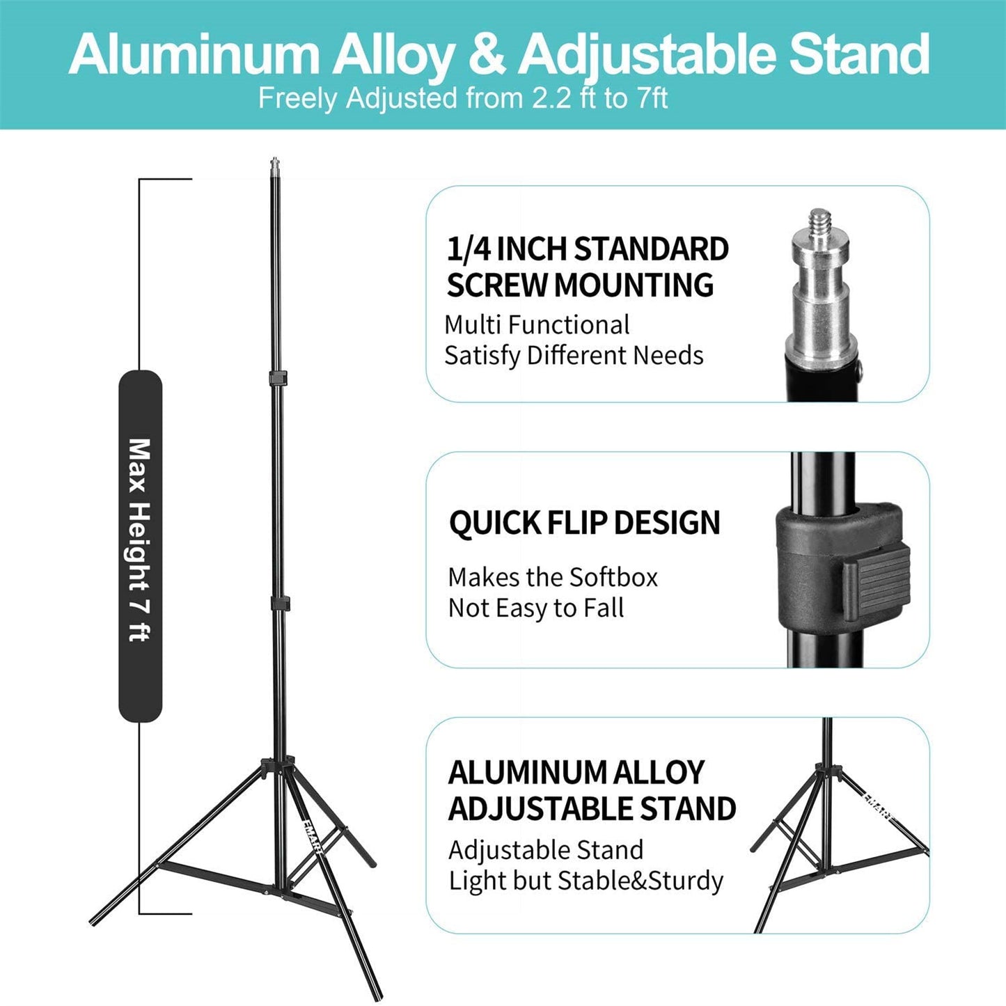 EMART Softbox Lighting Kit, Dimmable Continuous Lighting Soft Box Set with 3 Color Temperature 45W Light Bulbs - EMART INTERNATIONAL, INC (Official Website)