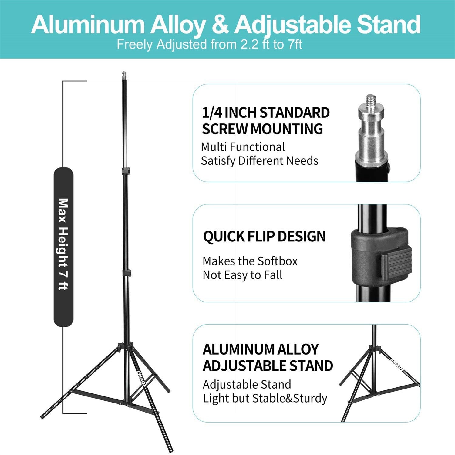 EMART Softbox Lighting Kit, Dimmable Continuous Lighting Soft Box Set with 3 Color Temperature 45W Light Bulbs - EMART INTERNATIONAL, INC (Official Website)