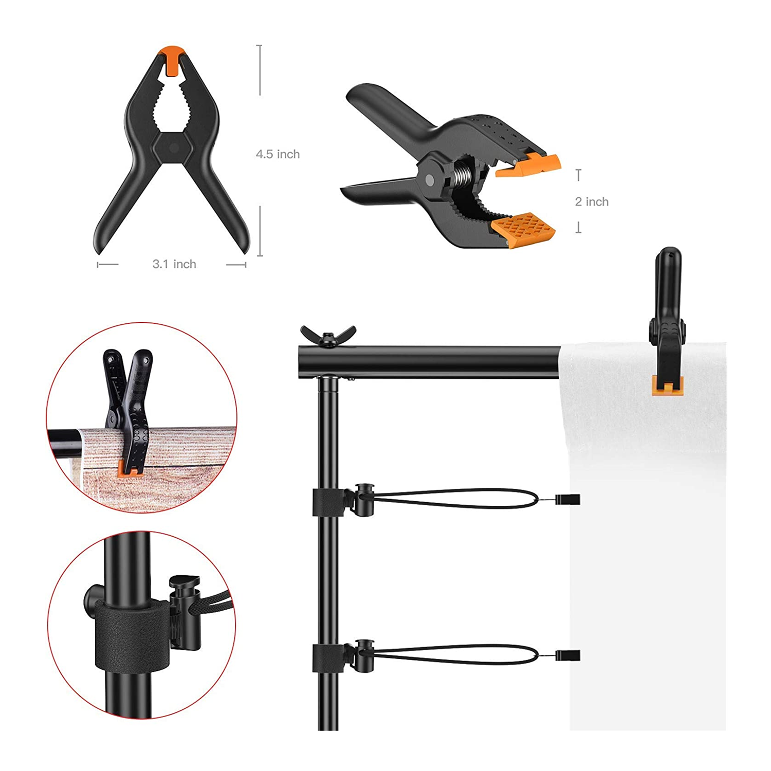 8.5 x 10 ft Photo Backdrop Stand