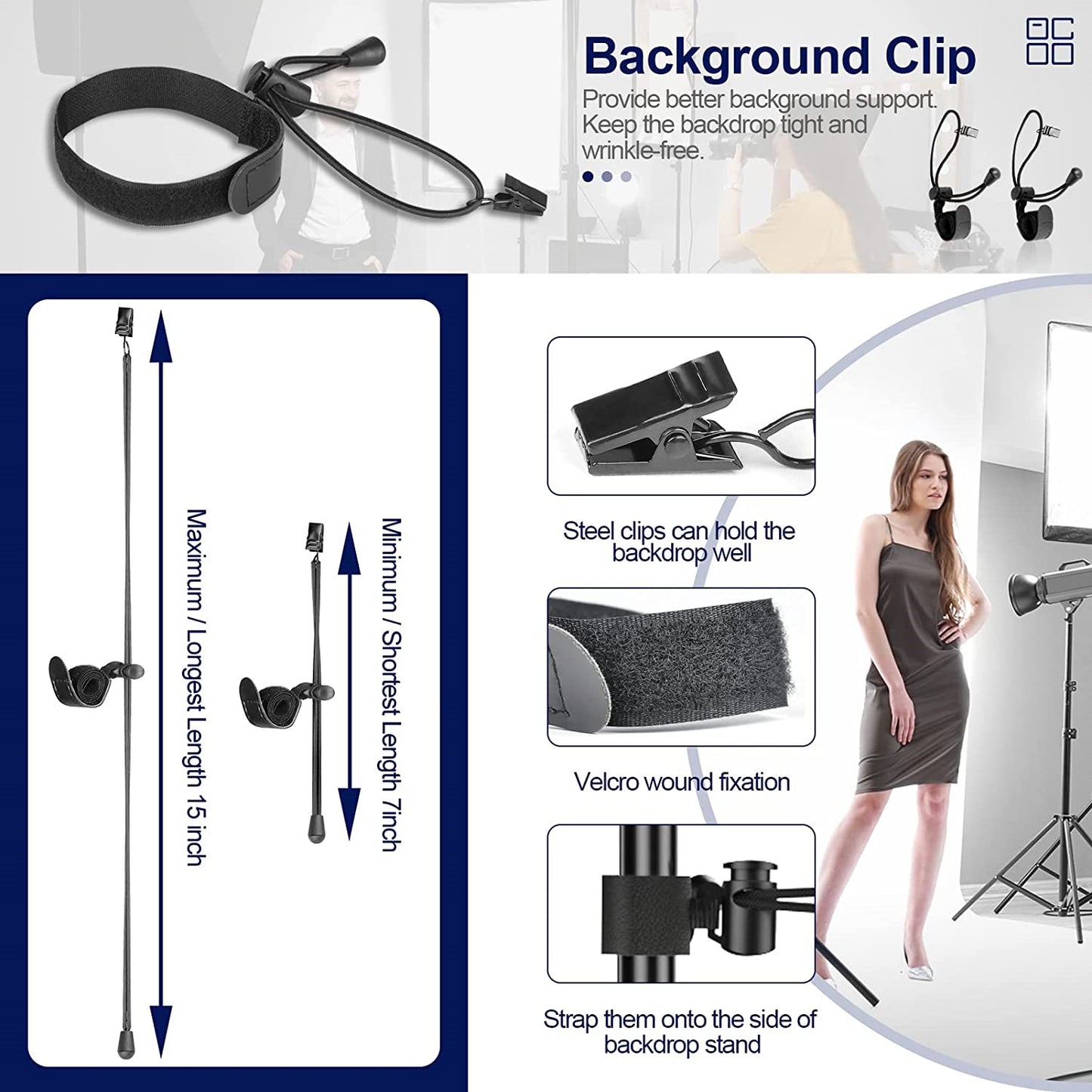 EMART 6.6x6.6ft Photo Backdrop Stand, Adjustable Photography Background Stand with Carry Bag - EMART INTERNATIONAL, INC (Official Website)