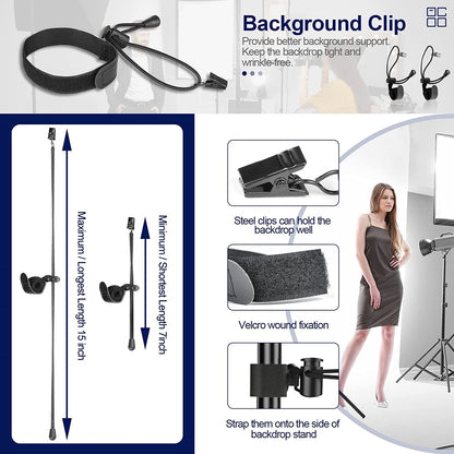 EMART 6.6x6.6ft Photo Backdrop Stand, Adjustable Photography Background Stand with Carry Bag - EMART INTERNATIONAL, INC (Official Website)