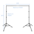 EMART 8 x 8 ft Photography Backdrop Stand, Adjustable Photo Background Holder - EMART INTERNATIONAL, INC (Official Website)