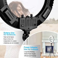 EMART 18inch Ring Light with Light Stand, Bi-Color Temperature and Brightness Adjustment - EMART INTERNATIONAL, INC (Official Website)