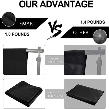 EMART Five Sizes Muslin Photography Background  with 4 Clips - EMART INTERNATIONAL, INC (Official Website)