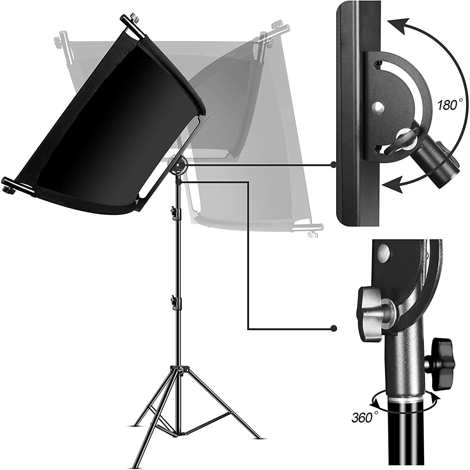EMART Photography Arclight Curved Eyelighter Light Reflector, Photo Studio Clamshell Lighting Diffuser with Carrying Bag - EMART INTERNATIONAL, INC (Official Website)