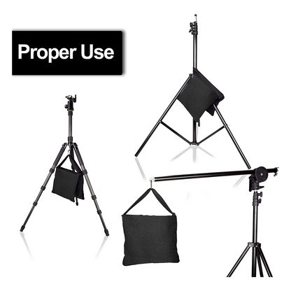EMART  Heavy Duty Black Sandbag,Design for Photography Stand Tripod -4 Packs Set - EMART INTERNATIONAL, INC (Official Website)