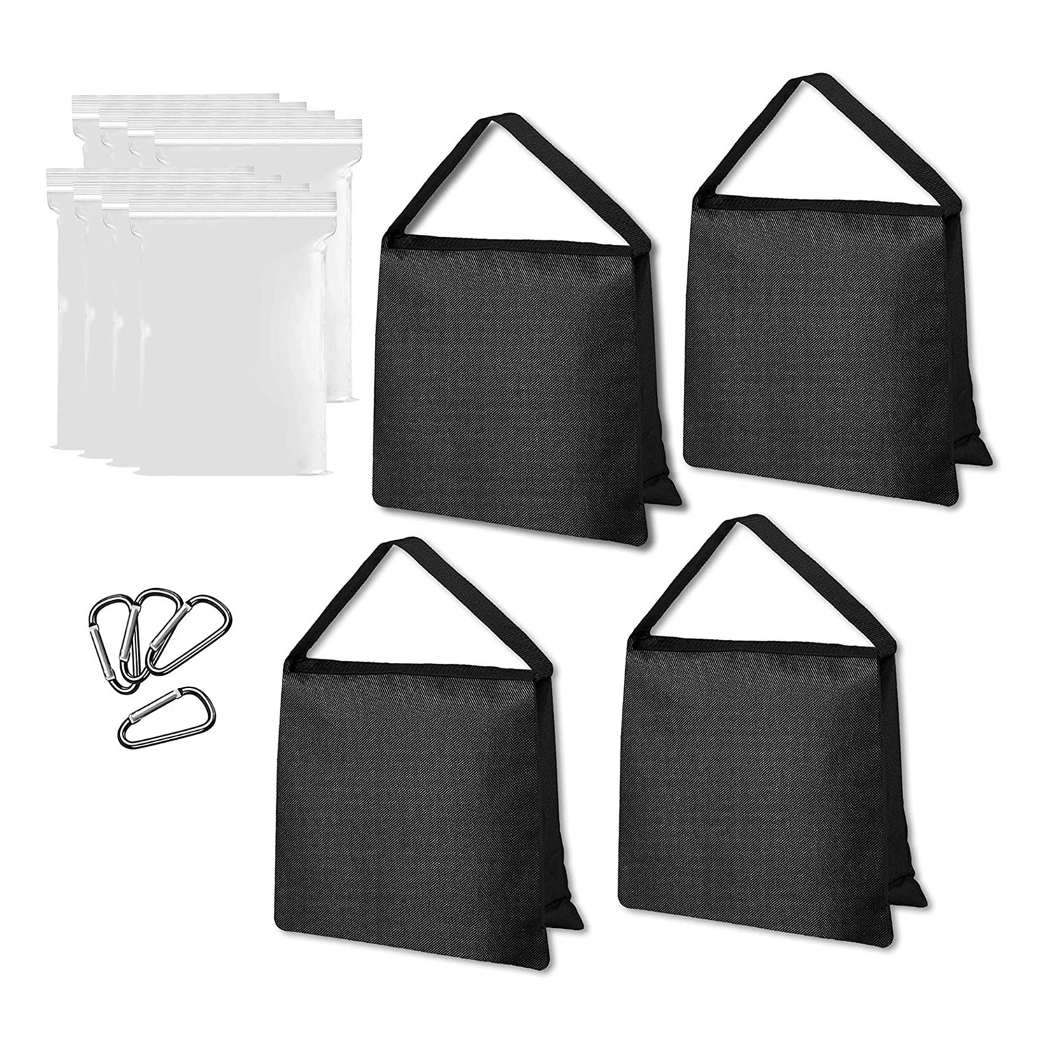 Heavy Duty Black Sandbag -4 Packs Set