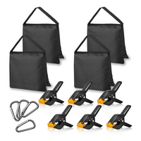 Ideas Illuminated 4 Packs of Heavy Duty Sandbag and 6 Packs of Clamps, Suitable to Fix Backdrop Stand Kit - EMART INTERNATIONAL, INC (Official Website)