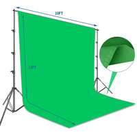 Emart Photo Video Studio 8.5 x 10ft Green Screen Backdrop Stand Kit - EMART8