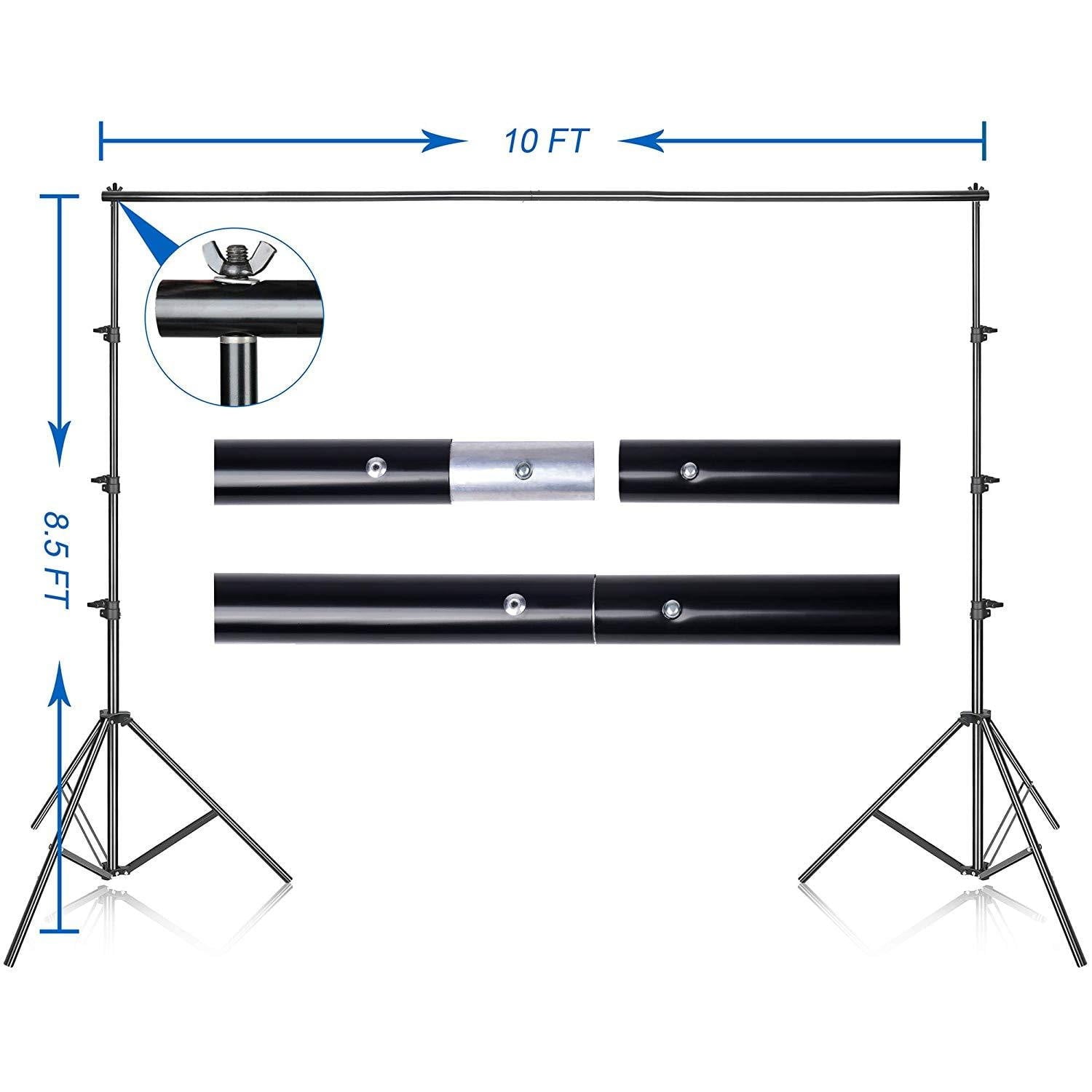 Emart Photo Video Studio 8.5 x 10ft Green Screen Backdrop Stand Kit - EMART8
