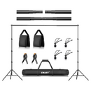 EMART 8.5x10ft Upgrated Backdrop Stand Kit, Photo Video Studio Background Support System with Adjustable Knob Crossbars - EMART INTERNATIONAL, INC (Official Website)