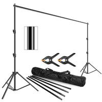 EMART 10 x 12ft Photo Video Studio Backdrop Stand, Heavy Duty Adjustable Photography Muslin Background Support System Kit - EMART INTERNATIONAL, INC (Official Website)